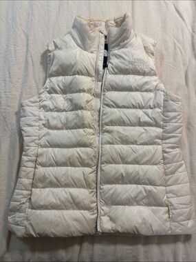 The North Face Women's Cream Quilted Down Vest
